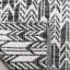 Tapis noir/ivoire chevron fait main à tissage plat Paz-20657534