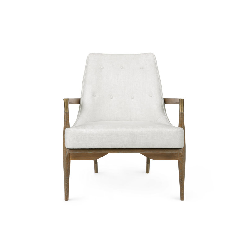 Bastian Chair, Frosted Alabaster Fabric