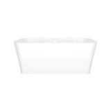 Edge 59" x 31-1/2" Freestanding Soaking Bathtub in Volcanic Limestone with Overflow Hole
