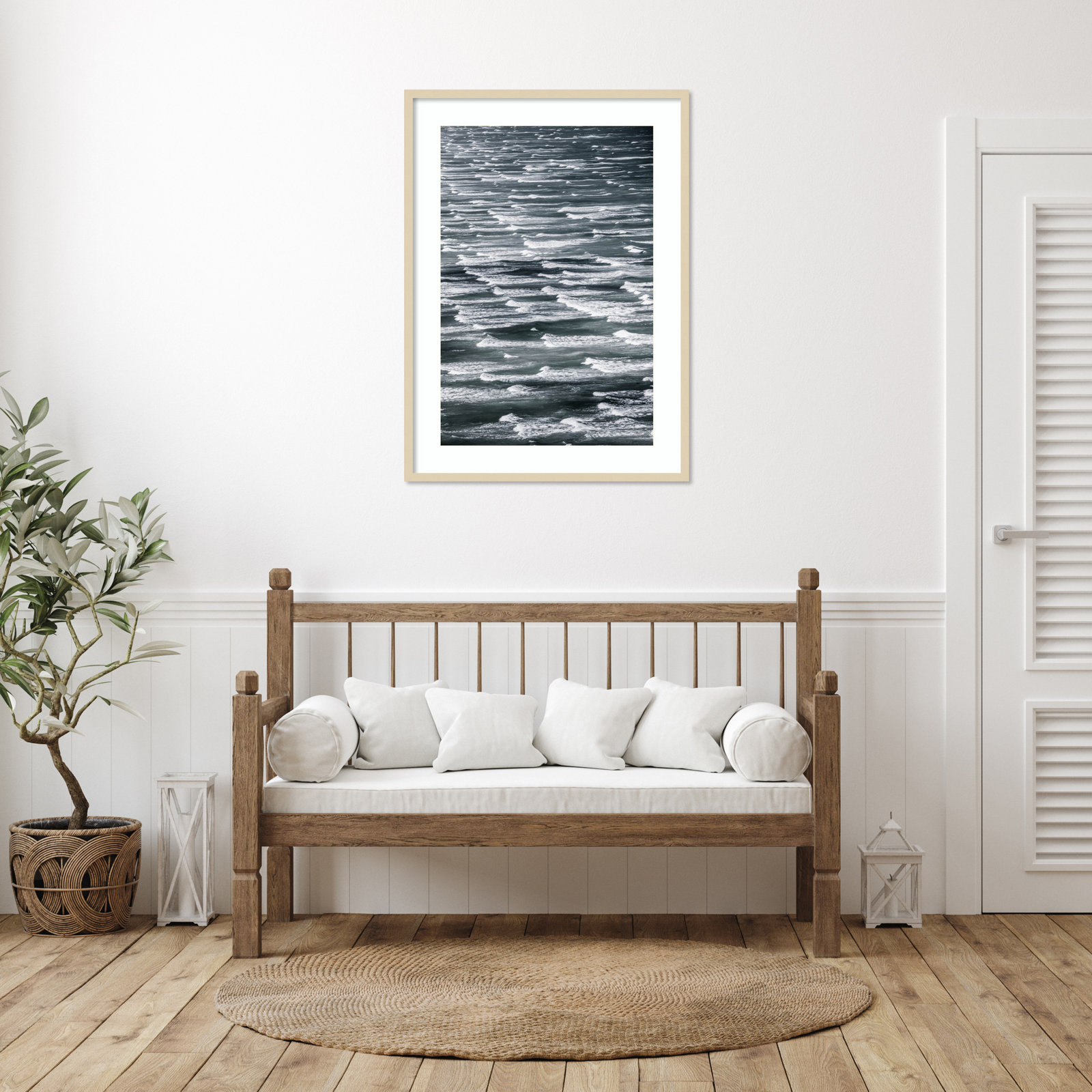 Infinite Waves 02 by Shot by Clint Wood Framed Wall Art Print, Brown Framed, 41" H x 30" W