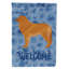 Caniche en polyester à 2 côtés 40 x 28 po standard welcome drapeau maison-957493007