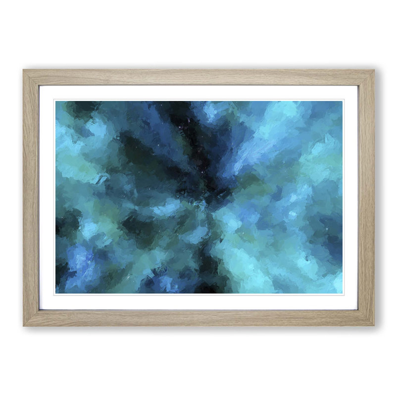 Universe in Abstract Vol.39 in Abstract - Picture Frame Graphic Art Print, Oak Framed, 27cm H x 36cm W x 2cm D