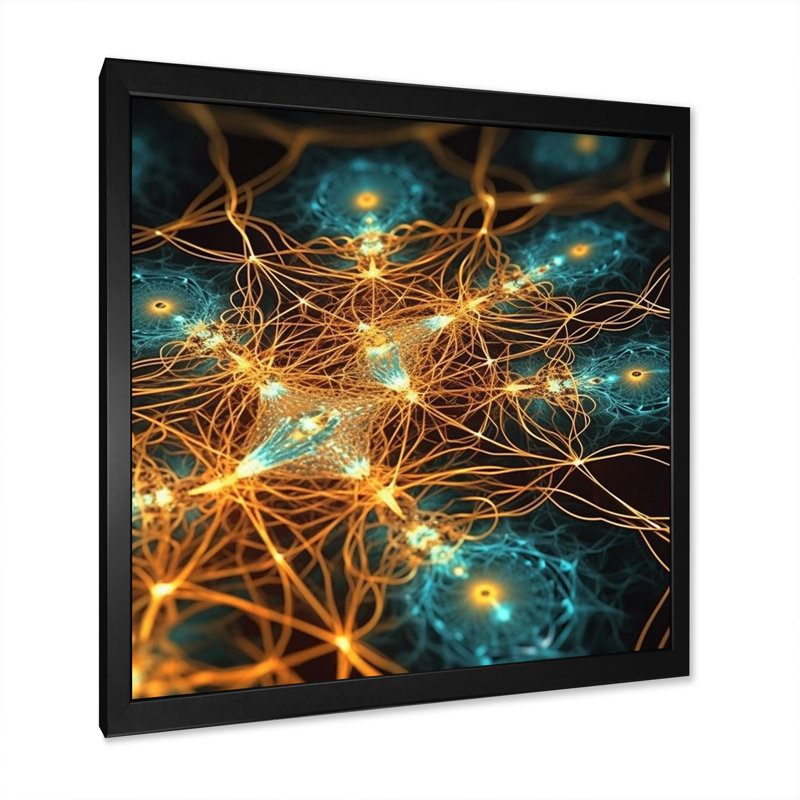 Infinity Matrix - Print, Black Single Picture Framed, 24" H x 24" W x 1" D