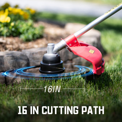 PowerSmart 25.4cc Gas Weed Wacker, 3-in-1 String Trimmer & Edger, 16-Inch Cutting Path with 10-Inch Brush Cutter
