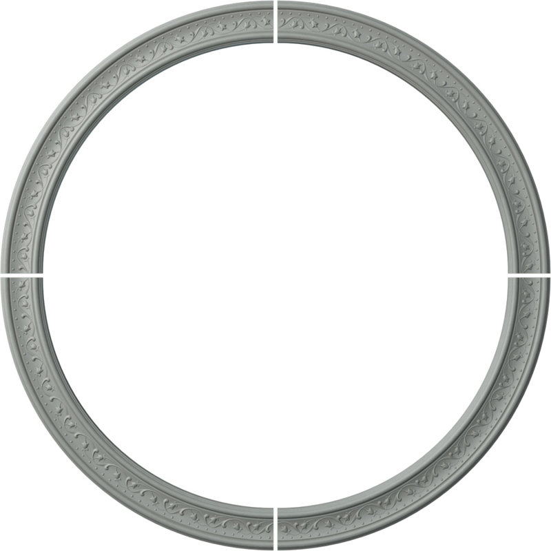 Ensemble d'anneaux de plafond Marcella, H 51 po x l 51 po x P 0,75 po, Paquet de 4 (forme un cercle complet)
