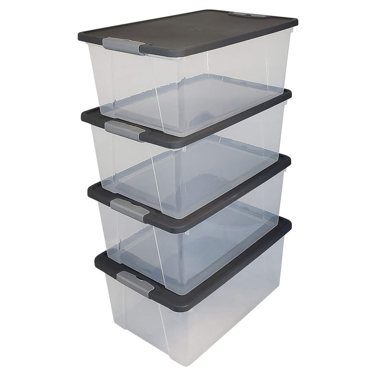 Homz Plasitc Storage Bin Set - Wayfair Canada