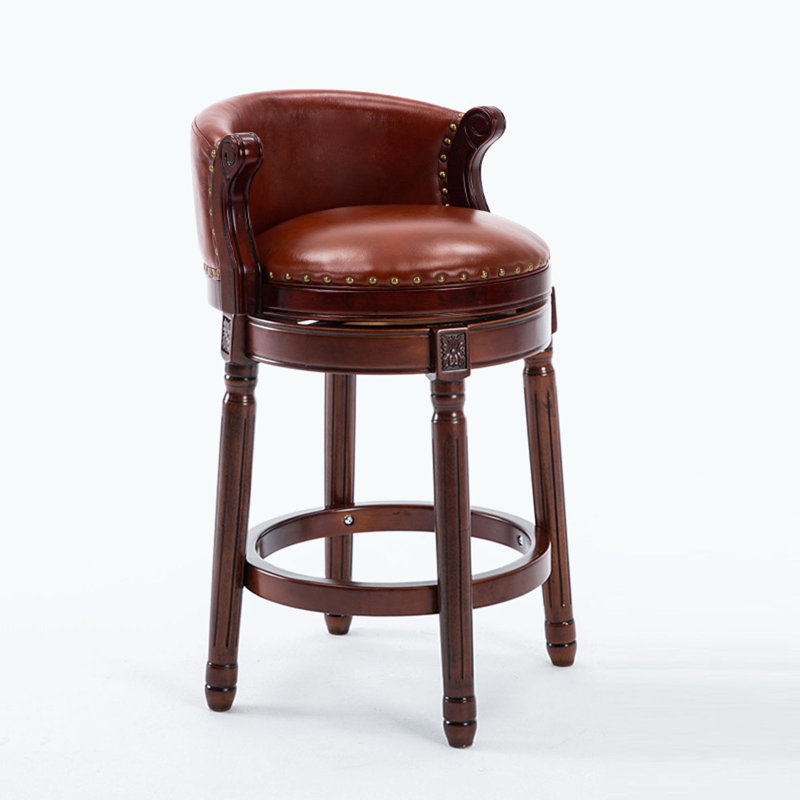 Tabourets de bar pivotants, Brun, Tabouret de bar (siège d'une hauteur de 29,5 po)