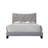 Grey Queen Bed with Tufted Headboard