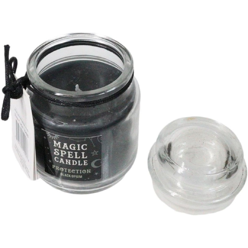 Ensemble de 3 bougies rituelles noires Wicca