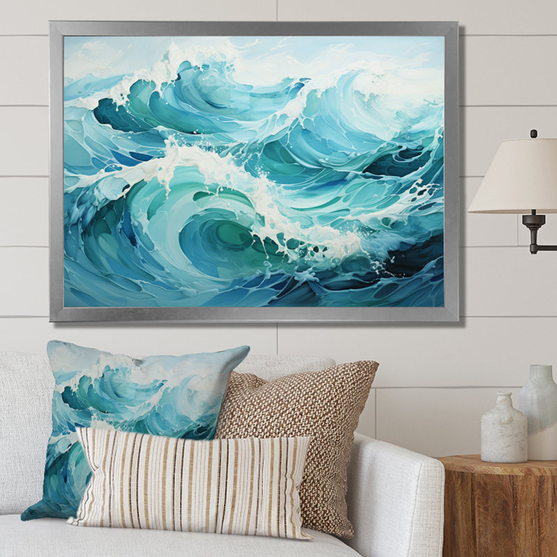 Alvi Antartica Frozen Ocean Rhythms II, reproduction d'art sur toile, H 12 po x l 20 po x P 1 po, Cadre photo argenté