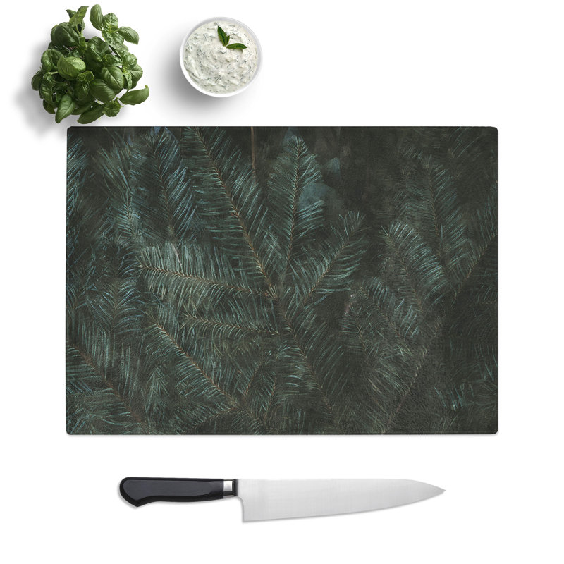 Leaf Layers Painting Chopping Board, 0.4cm H x 20cm W x 28.5cm L