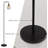 Zyon 65'' Black LED Arched Floor Lamp