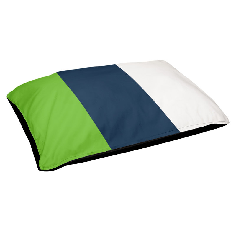 Coussin Detroit, Bleu, Medium (40" W x 30"D x 6.5" H)
