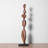 Retro Abstract Cedarwood Marble Base Sculpture Decoration Item