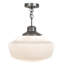 Luminaire suspendu 1 lumières scolaire single Moshier