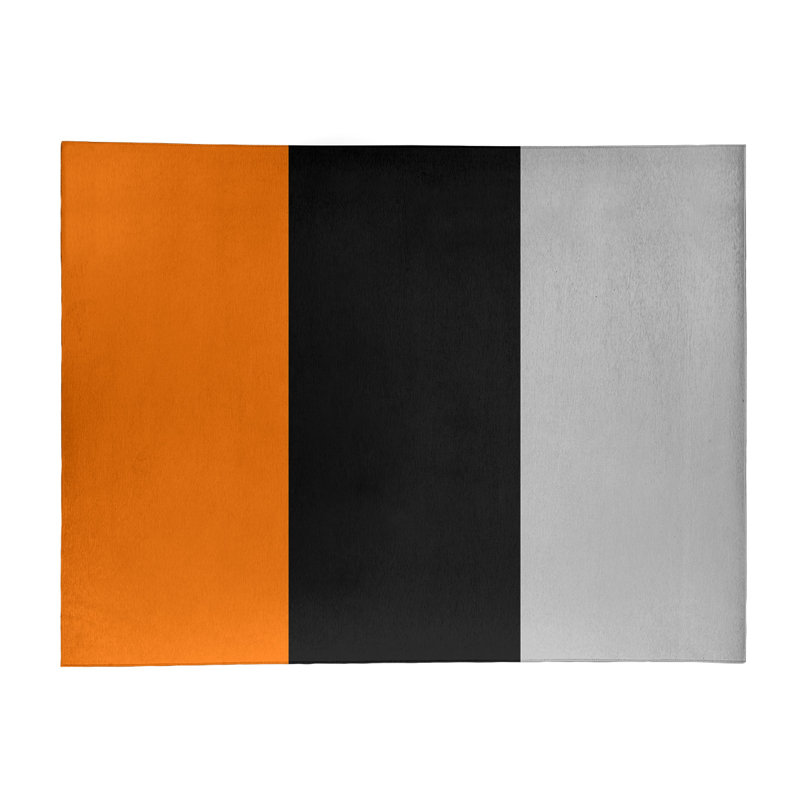 Tapis orange/noir, Rectangle 8 pi x 10 pi