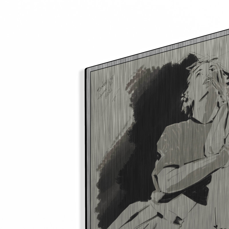 "46 Pensée" par TM Borenstein, H 16 po x l 12 po