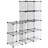 DIY 12 Cube Grid Wire Cube Shelves
