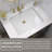 18 In. L Rectangular Bathroom Sink In White Ceramic Undermount Vessel Sink With Overflow Undercounter Single Basin
