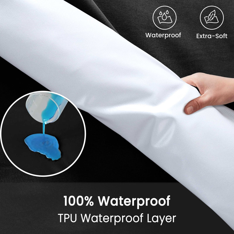 Tallou Waterproof Fitted Mattress Protector Case Pack, 25cm, Single (3')