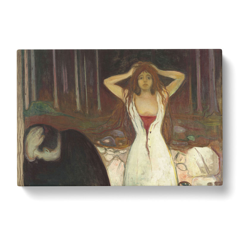 Ashes by Edvard Munch - Wrapped Canvas Painting, 40cm H x 60cm W x 3cm D
