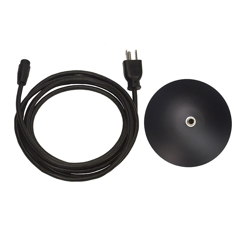 Cordon d'alimentation et auvent Swell String, Noir