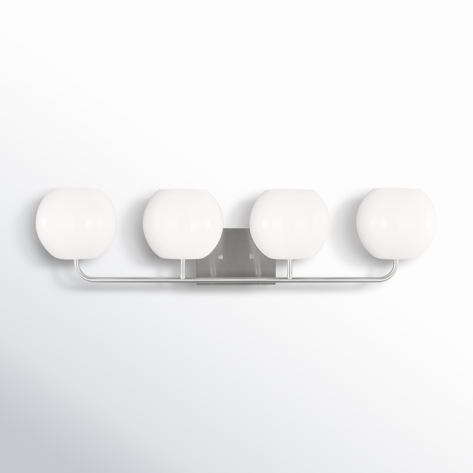 Jorund 4 Light Dimmable Vanity Light, Brushed Steel, No