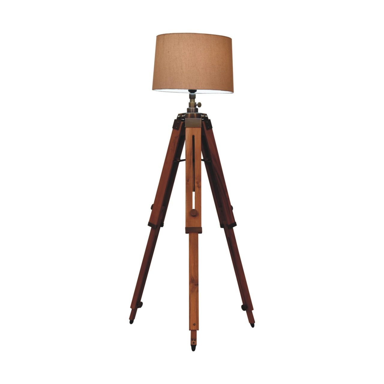 Teak wood floor deals lamp