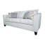 Ensemble de canapé rembourré 3 pièces avec coussins décoratifs gris brume Payan