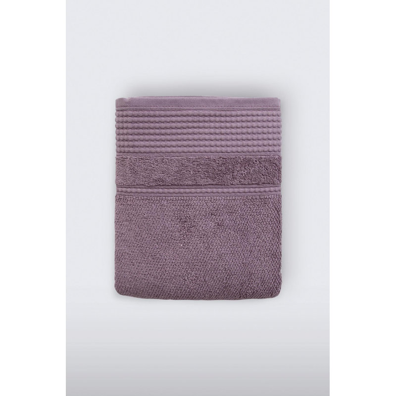 Serviette de bain 100% coton Tavarez, Damson