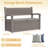 75 Gallon Durable Lockable Resin Outdoor Bench Storage And Organization Deck Box-133435529-133435531