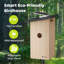 Birdfy Ebony Solar Powered Smart Bird House with Camera and AI Identification