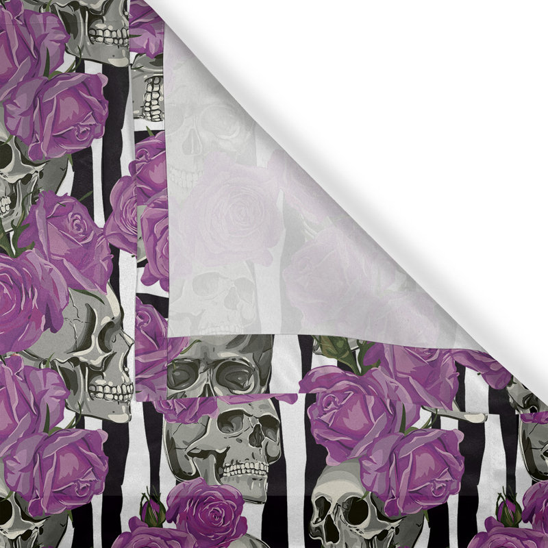 Rideau à œillets East Urban Home Skull, L 50 po x L 108 po