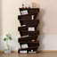 Bibliothèque standard en bois massif Nut-Brown-118733367