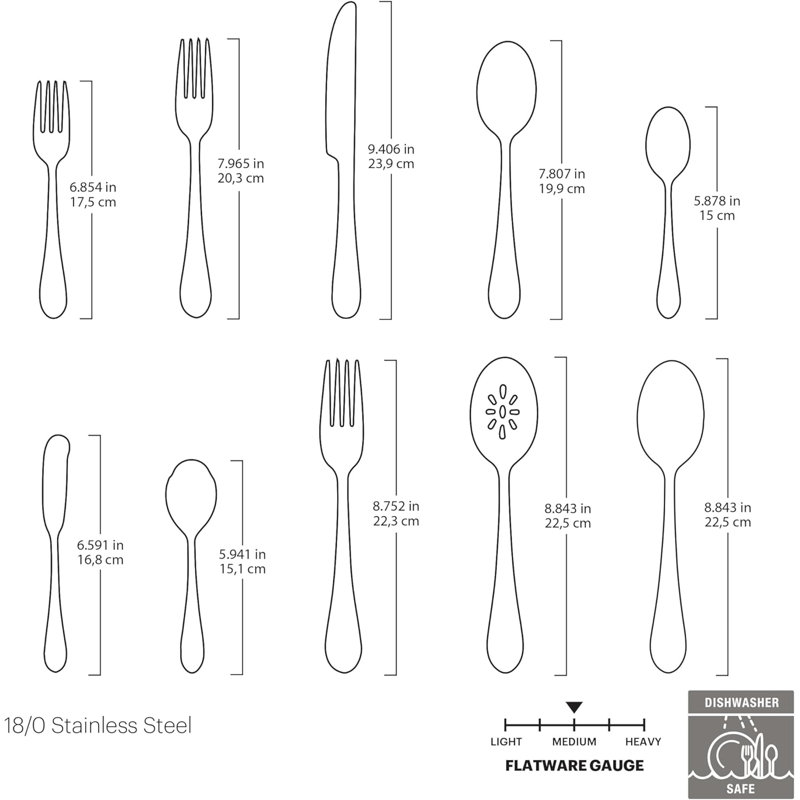 45-Piece Flatware Set, Service For 8