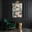 Aquarelle, art floral sur toile beige-1858018564