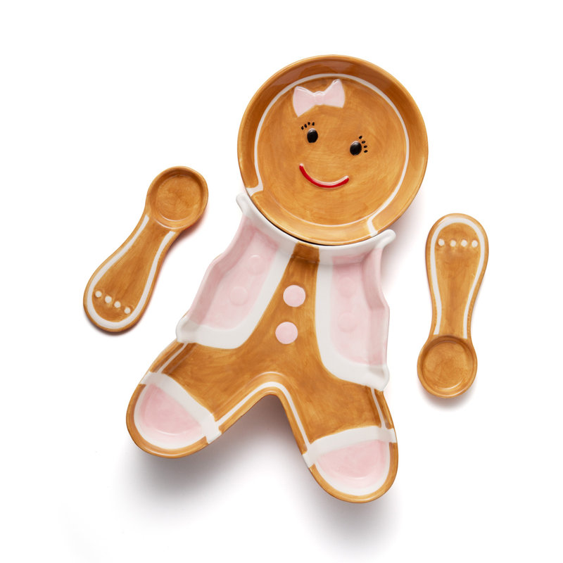 Gingerbread Woman Serving Set