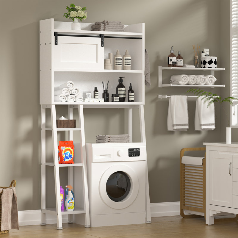 Rangement pour salle de bain Thurnell, Blanc