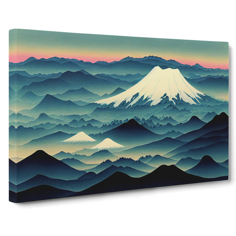A Japanese Mountain Sunset Vol.1 - Wrapped Canvas, 35cm H x 50cm W x 3cm D