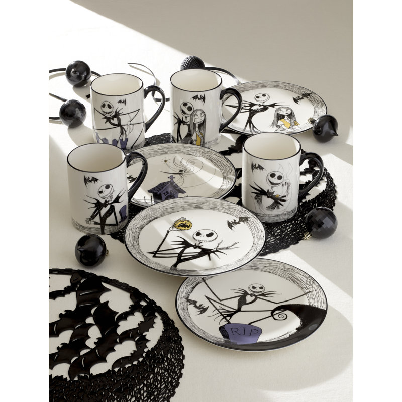 Nightmare Before Christmas Accent Plates, Set of 4