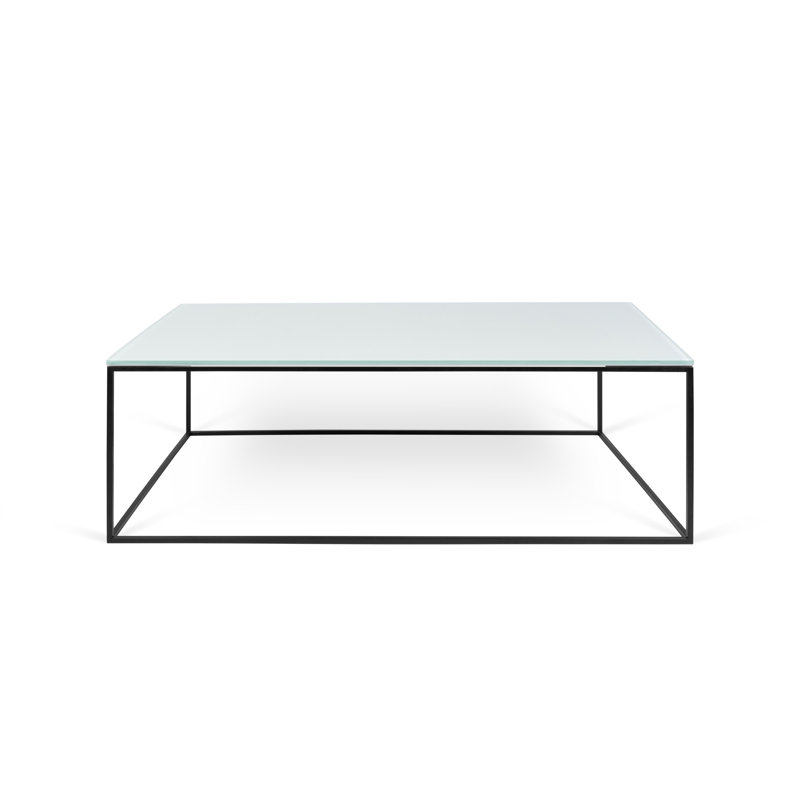 Soltane Glass Top Coffee Table, Black