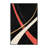 Machine Washable Bracondale Gymnastics Uneven Bars Sleek & Chic Modern Arc Rug in Black – Black Binding-1558581126
