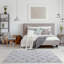 Carina Washable Rugs Trellis Design in Grey-1097129476