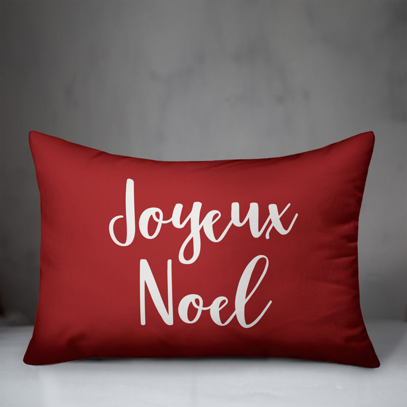  Coussin Joyeux Noel, Rouge