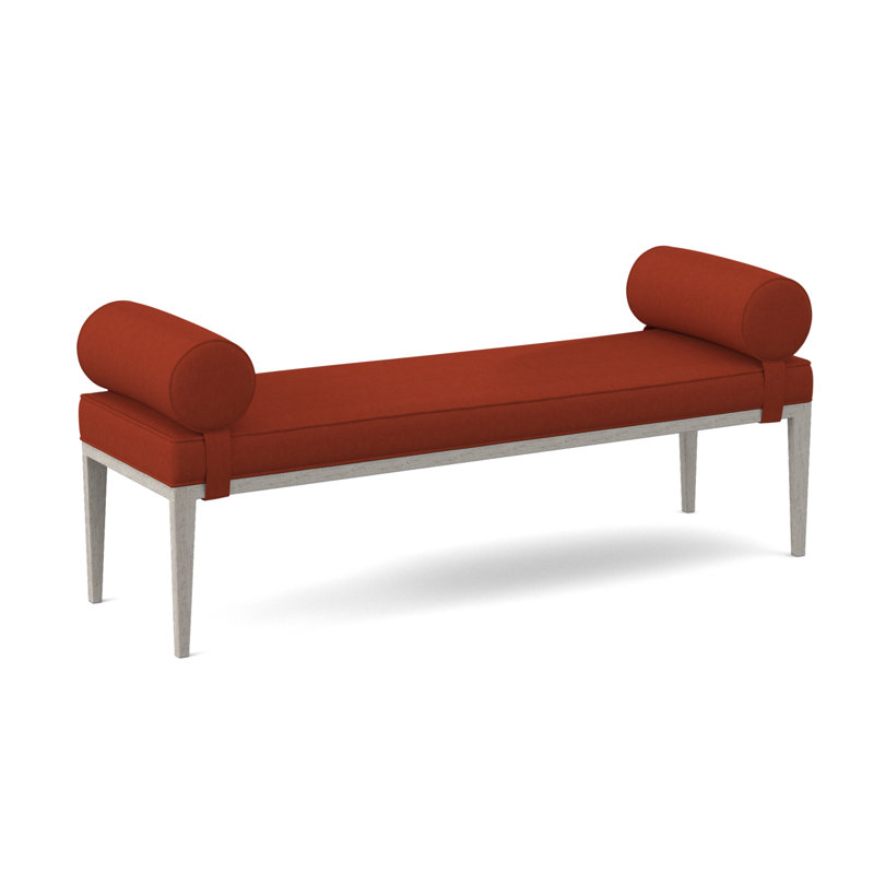 Brooklyn Upholstered Bench, Bisque, Margaret Tangelo Polyester Blend