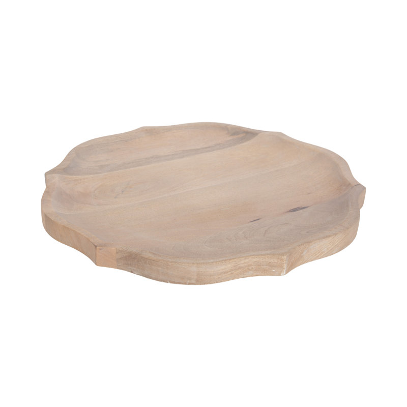 Organisateur de plateau rond en bois Gabi