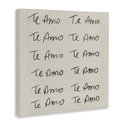 «Te Amo Repetitivo», art mural sur toile par SD Graphics Studio