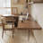 Light walnut L-Shaped Solid Wood desks-108205534-108205536