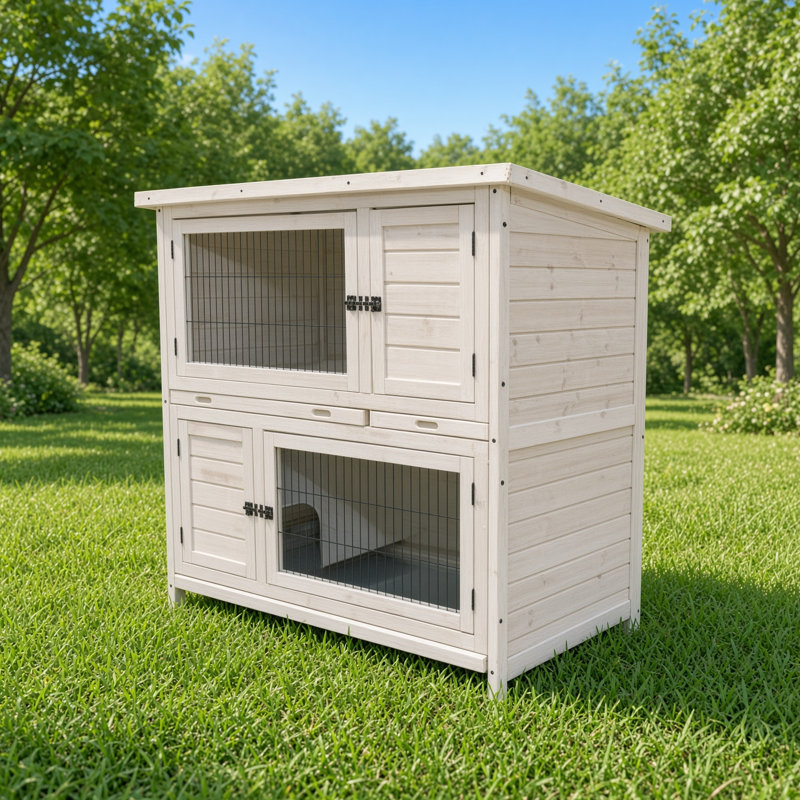 Weather Resistant Rabbit Small Animal Hutch