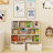 Multi-Functional 7 Shelf Bookcase with 2 Hook